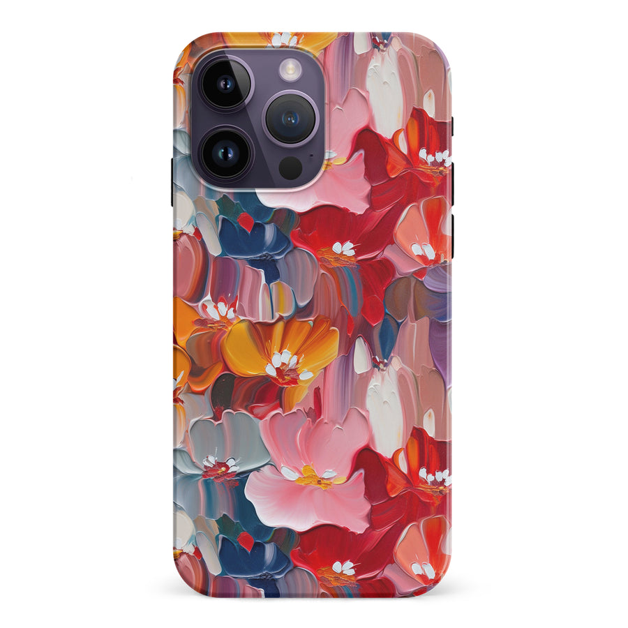iPhone 15 Pro Mirage Painted Flowers Phone Case