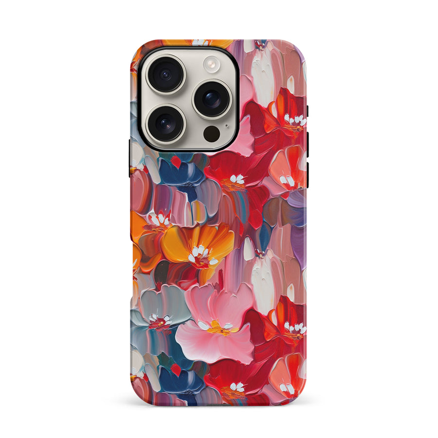 iPhone 16 Pro Mirage Painted Flowers Phone Case