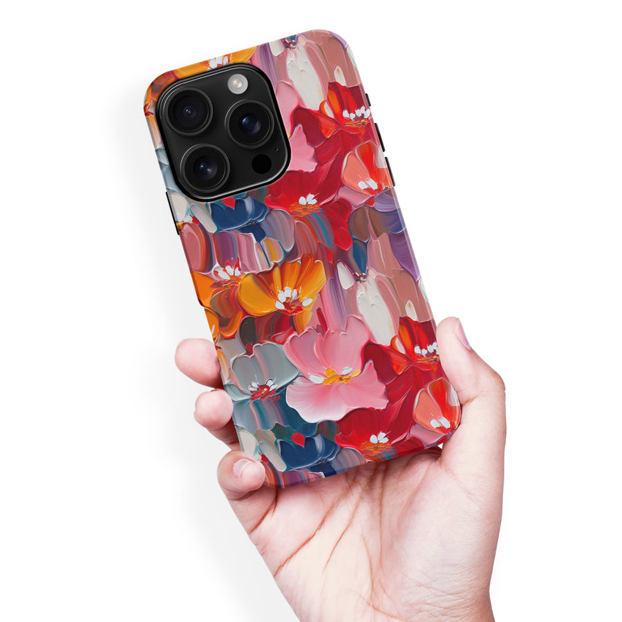 iPhone 16 Pro Max Mirage Painted Flowers Phone Case