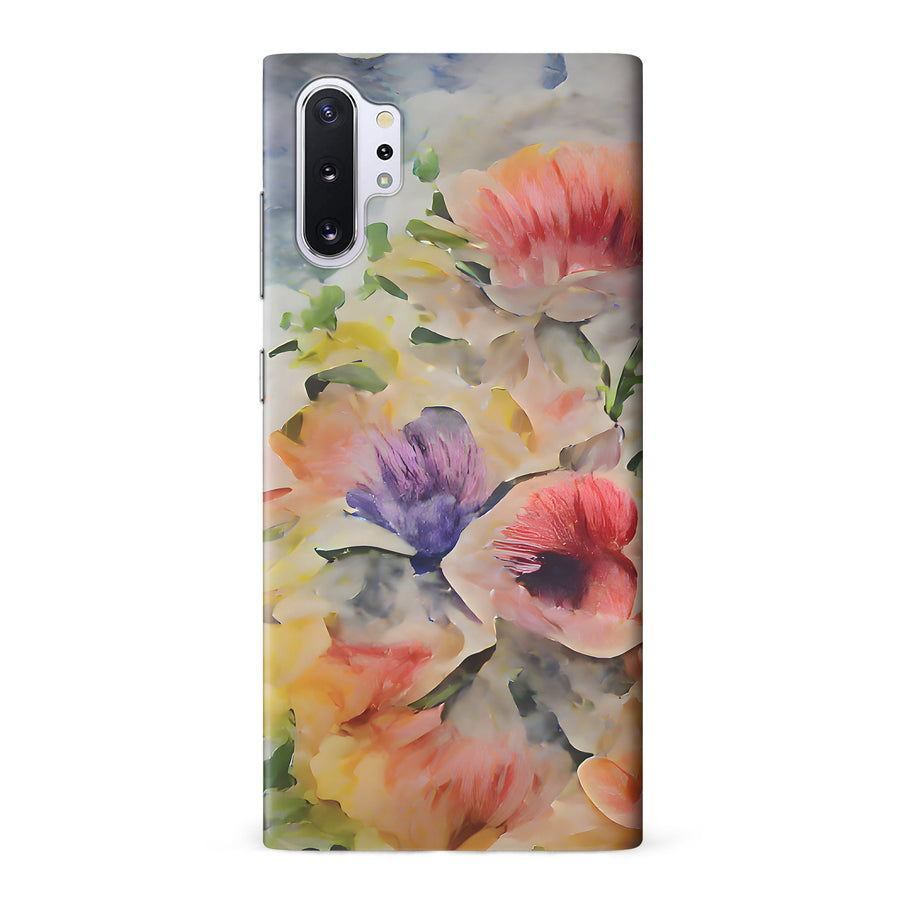 Samsung Galaxy Note 10 Plus Whimsical Blooms Painted Flowers Phone Case