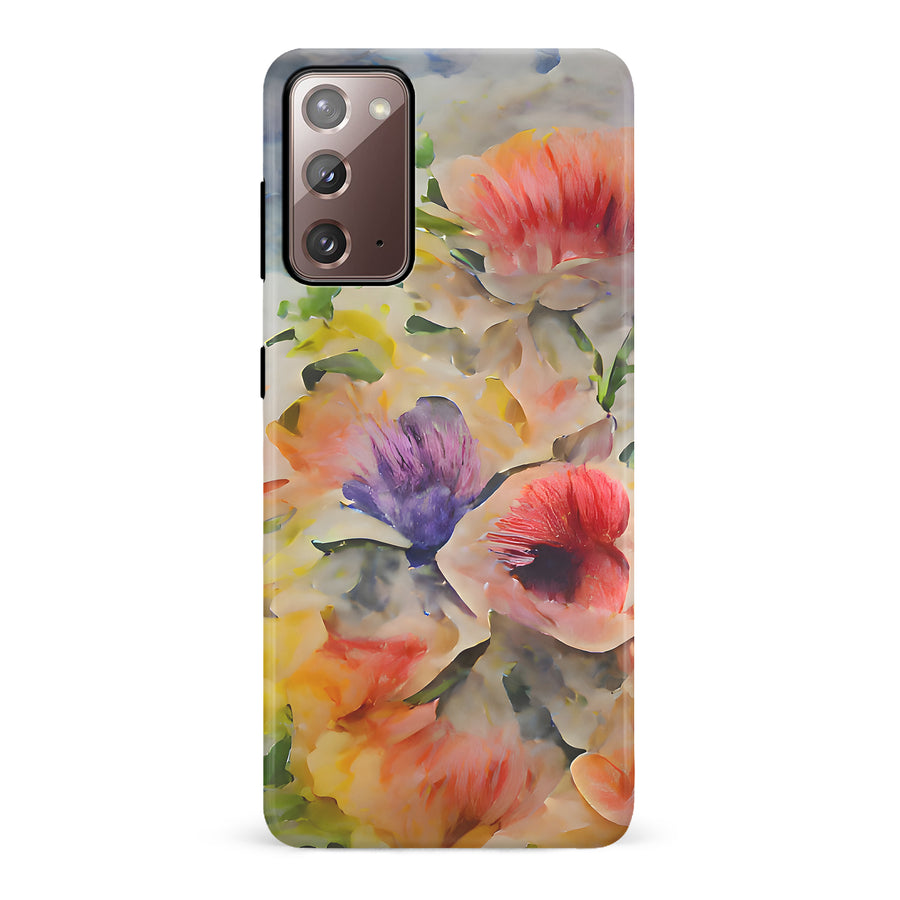 Samsung Galaxy Note 20 Whimsical Blooms Painted Flowers Phone Case