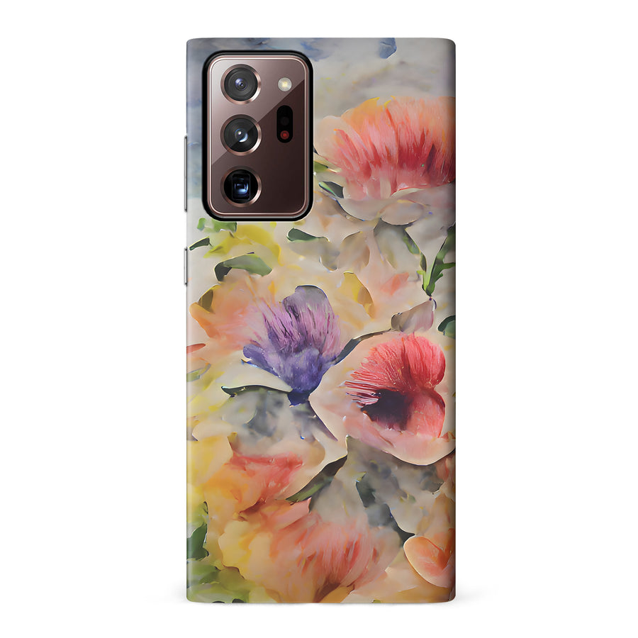 Samsung Galaxy Note 20 Ultra Whimsical Blooms Painted Flowers Phone Case