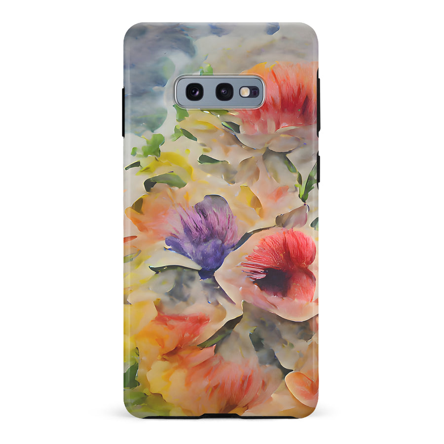 Samsung Galaxy S10e Whimsical Blooms Painted Flowers Phone Case