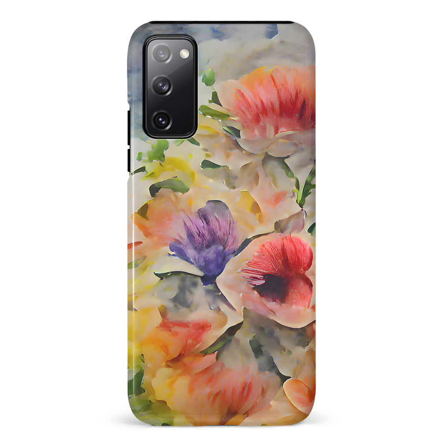 Samsung Galaxy S20 FE Whimsical Blooms Painted Flowers Phone Case