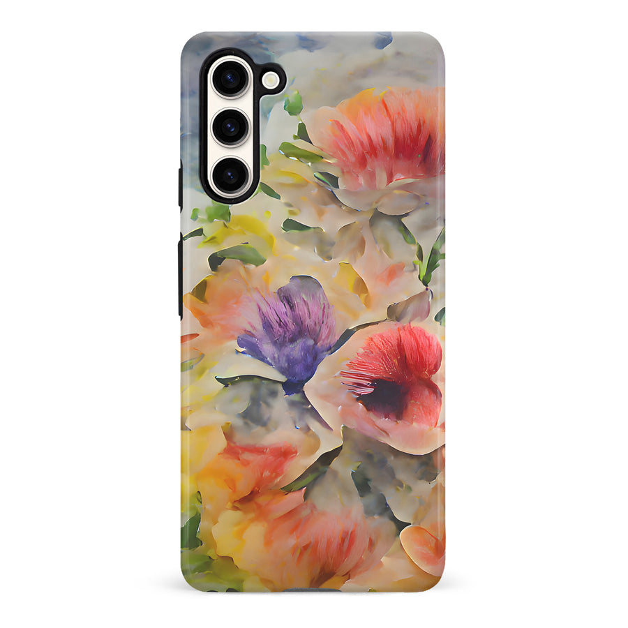 Samsung Galaxy S23 Whimsical Blooms Painted Flowers Phone Case