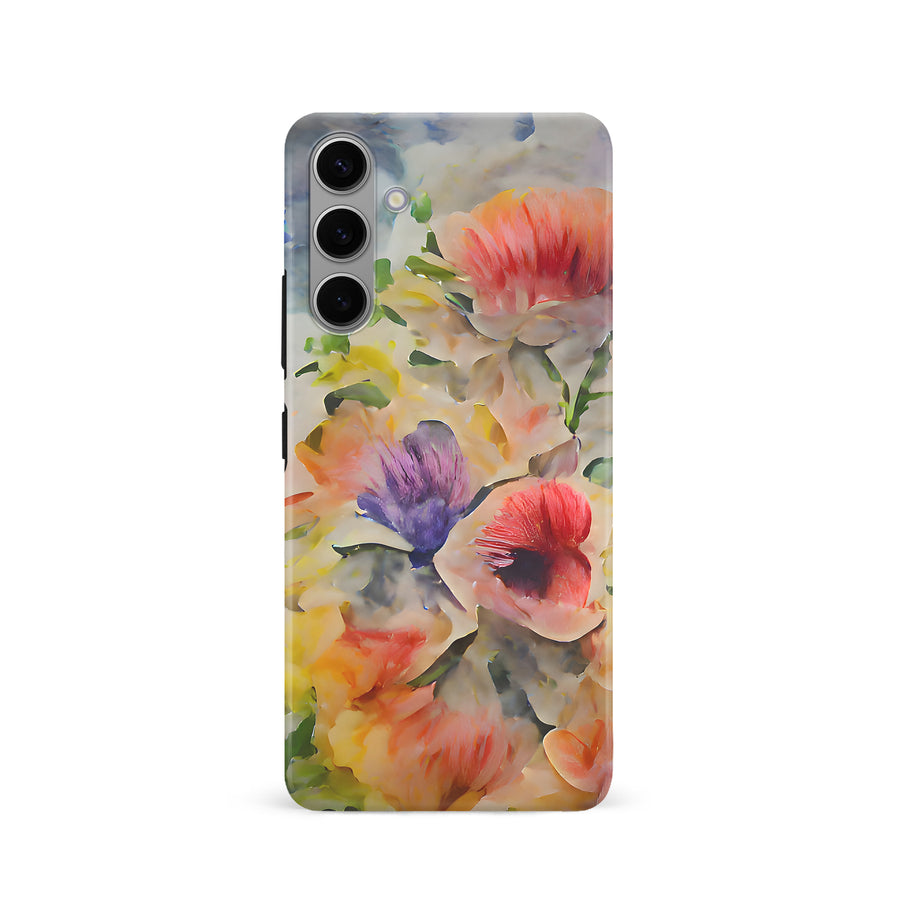 Samsung Galaxy S24 Whimsical Blooms Painted Flowers Phone Case