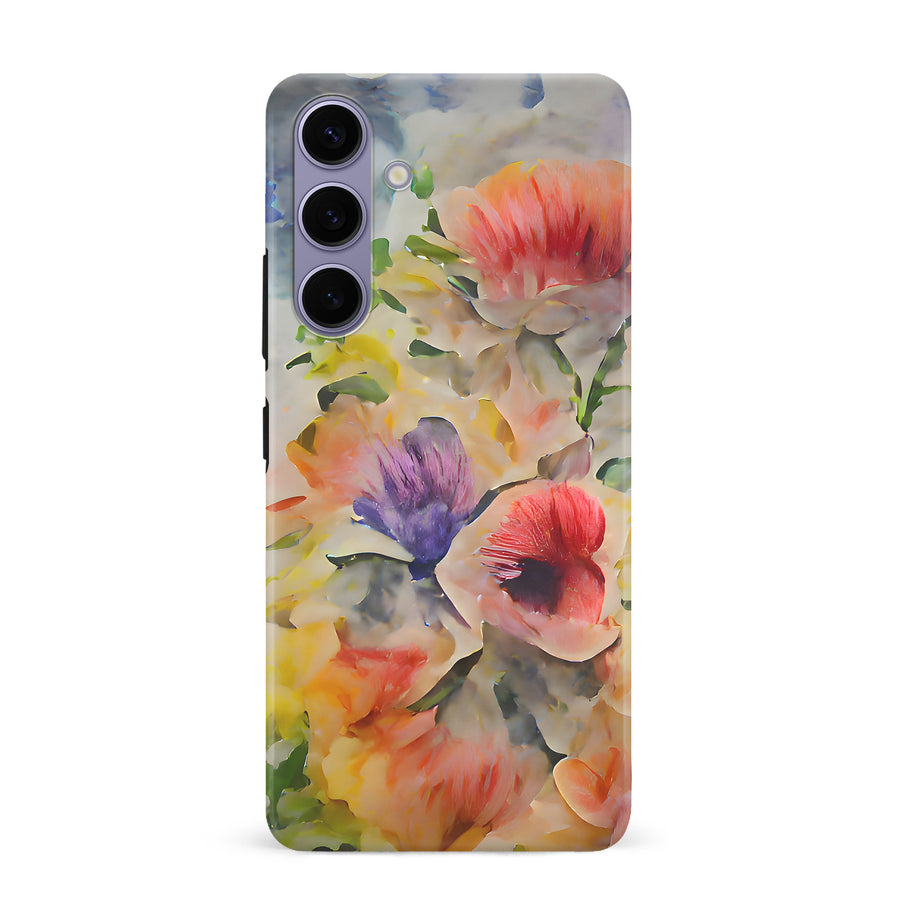 Samsung Galaxy S24 Plus Whimsical Blooms Painted Flowers Phone Case