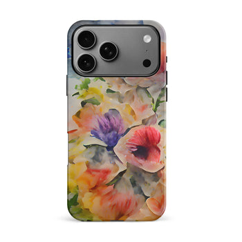 iPhone 17 Pro Max Whimsical Blooms Painted Flowers Phone Case