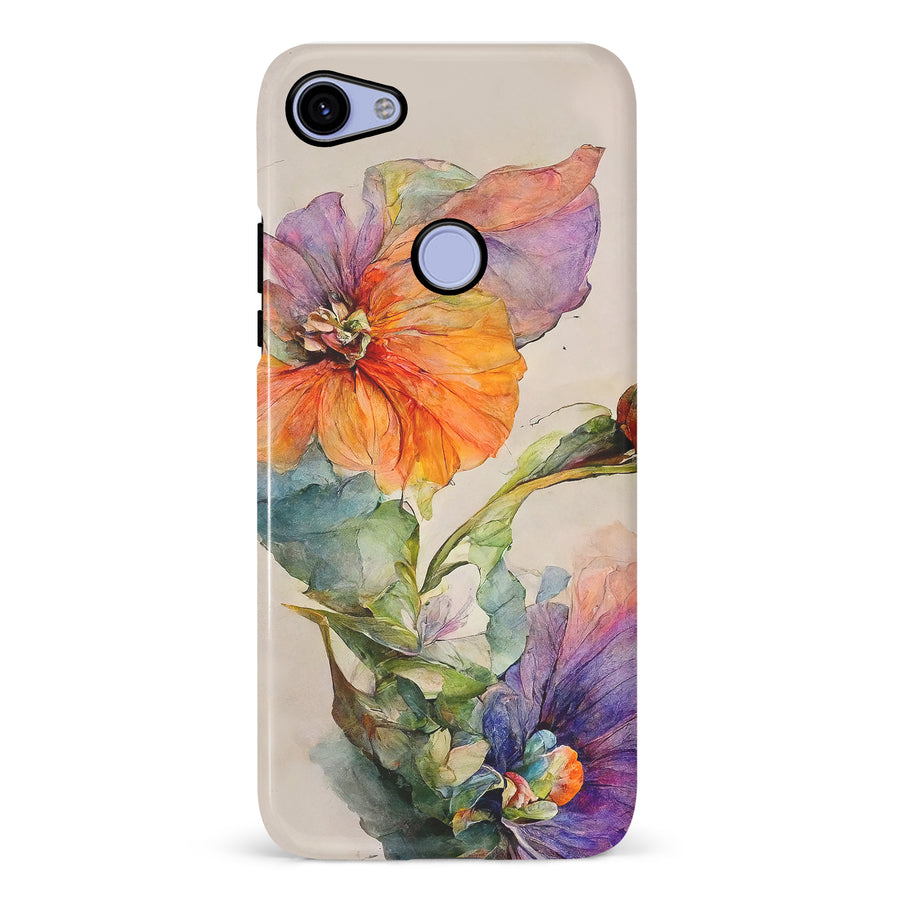 Google Pixel 3A XL Pastel Painted Petals Phone Case