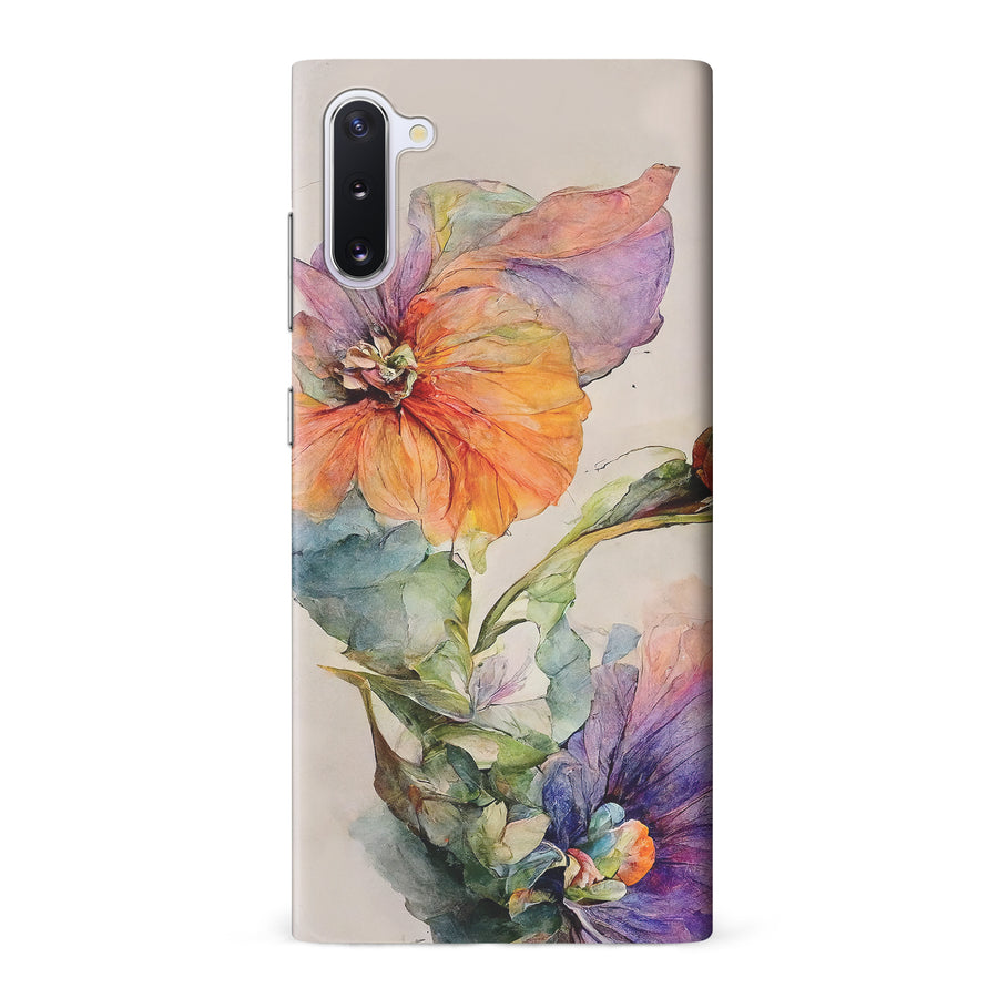 Samsung Galaxy Note 10 Pastel Painted Petals Phone Case