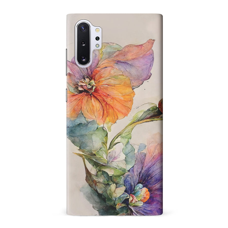 Samsung Galaxy Note 10 Plus Pastel Painted Petals Phone Case