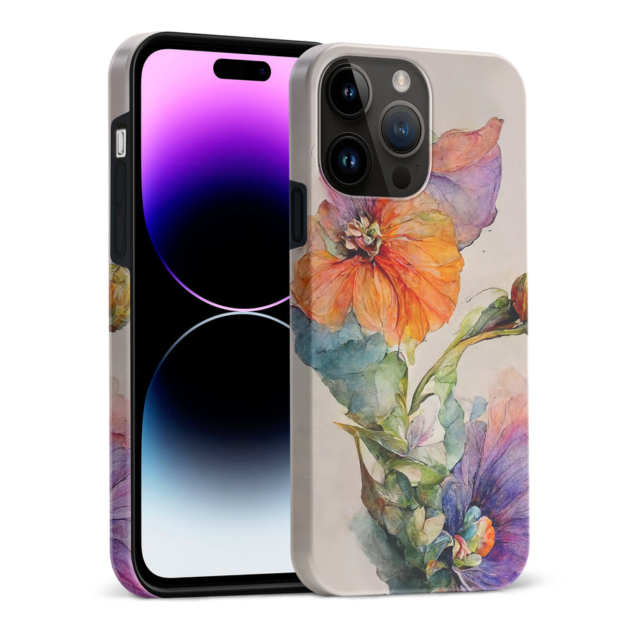 iPhone 15 Pro Max Pastel Painted Petals Phone Case