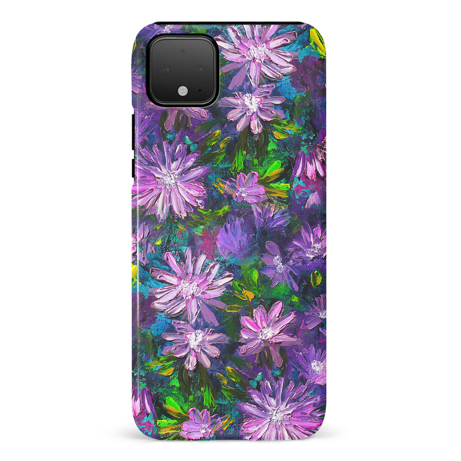 Google Pixel 3 Kaleidoscope Painted Flowers Phone Case