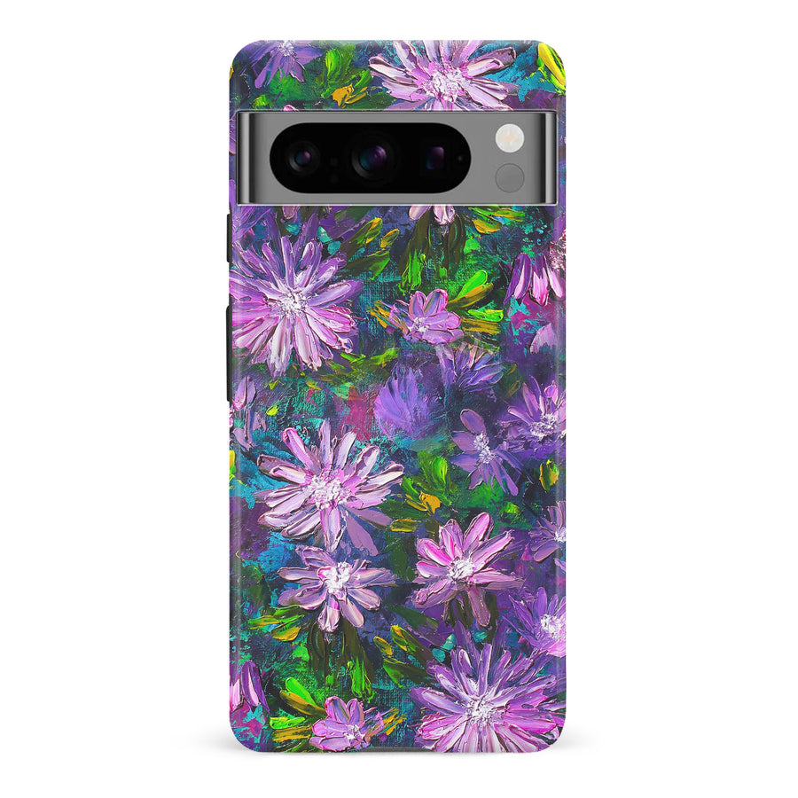 Google Pixel 8 Pro Kaleidoscope Painted Flowers Phone Case