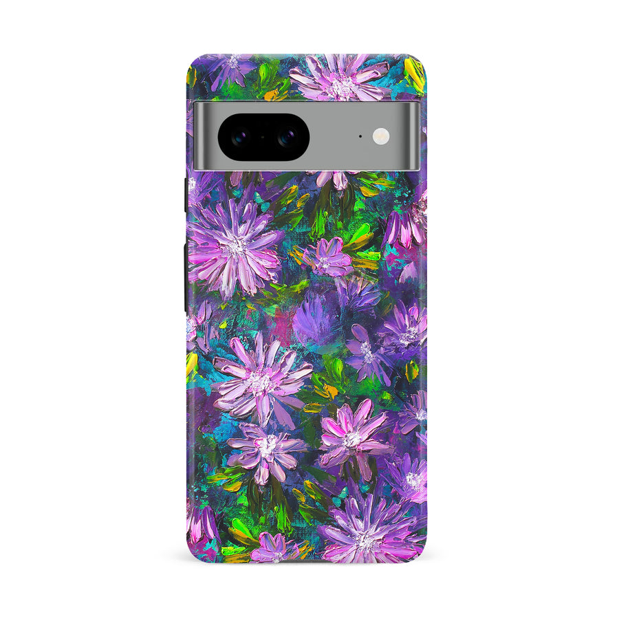 Google Pixel 8A Kaleidoscope Painted Flowers Phone Case