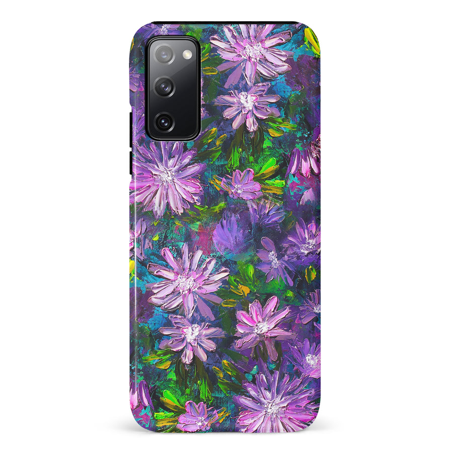 Samsung Galaxy S10 Kaleidoscope Painted Flowers Phone Case