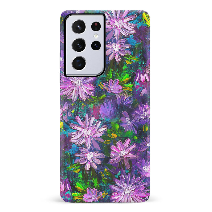 Samsung Galaxy S20 Kaleidoscope Painted Flowers Phone Case