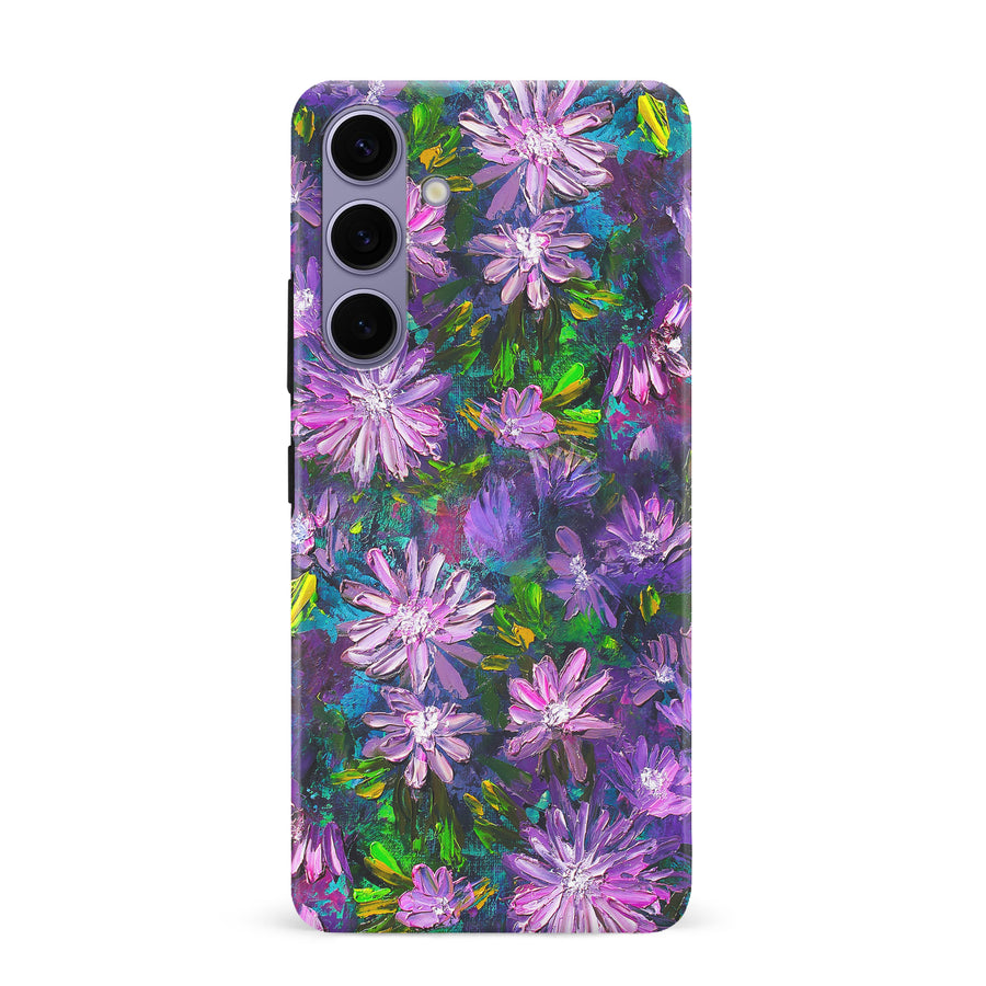 Samsung Galaxy S24 Plus Kaleidoscope Painted Flowers Phone Case
