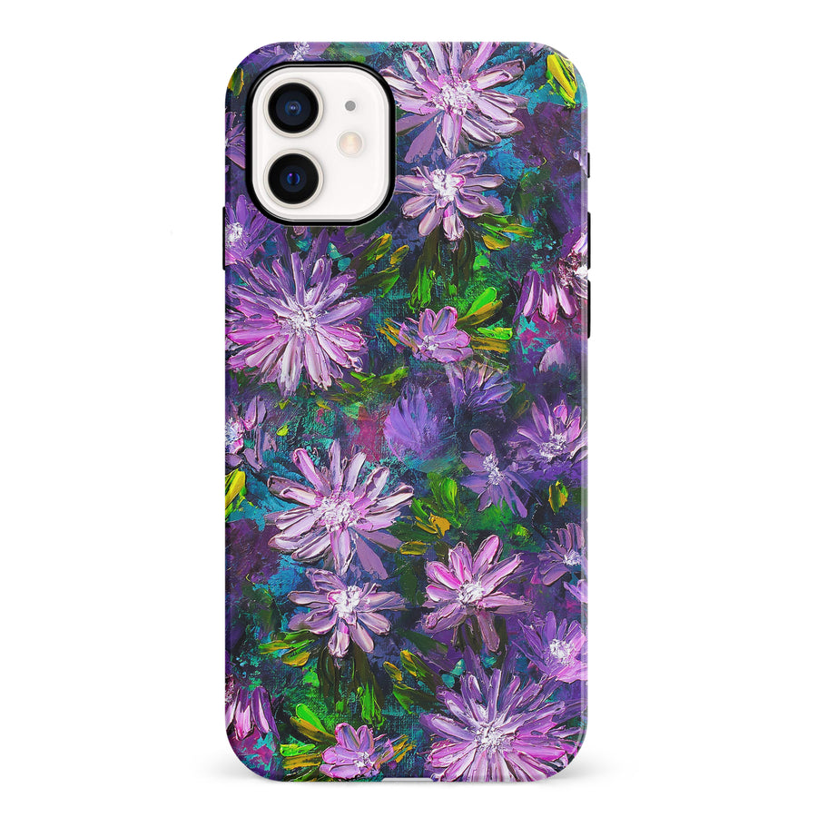iPhone XR Kaleidoscope Painted Flowers Phone Case