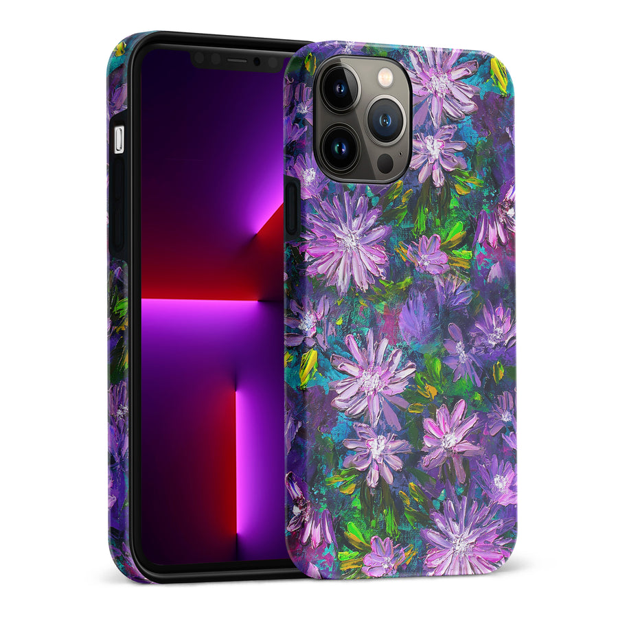 iPhone 12 Pro Kaleidoscope Painted Flowers Phone Case