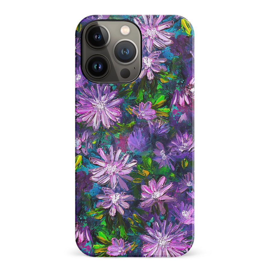 iPhone 13 Pro Kaleidoscope Painted Flowers Phone Case