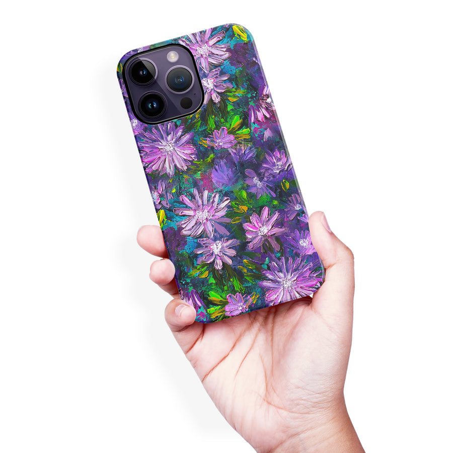 iPhone 14 Kaleidoscope Painted Flowers Phone Case