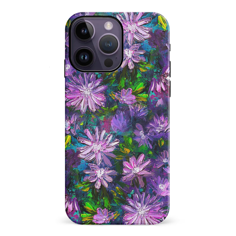 iPhone 14 Pro Max Kaleidoscope Painted Flowers Phone Case