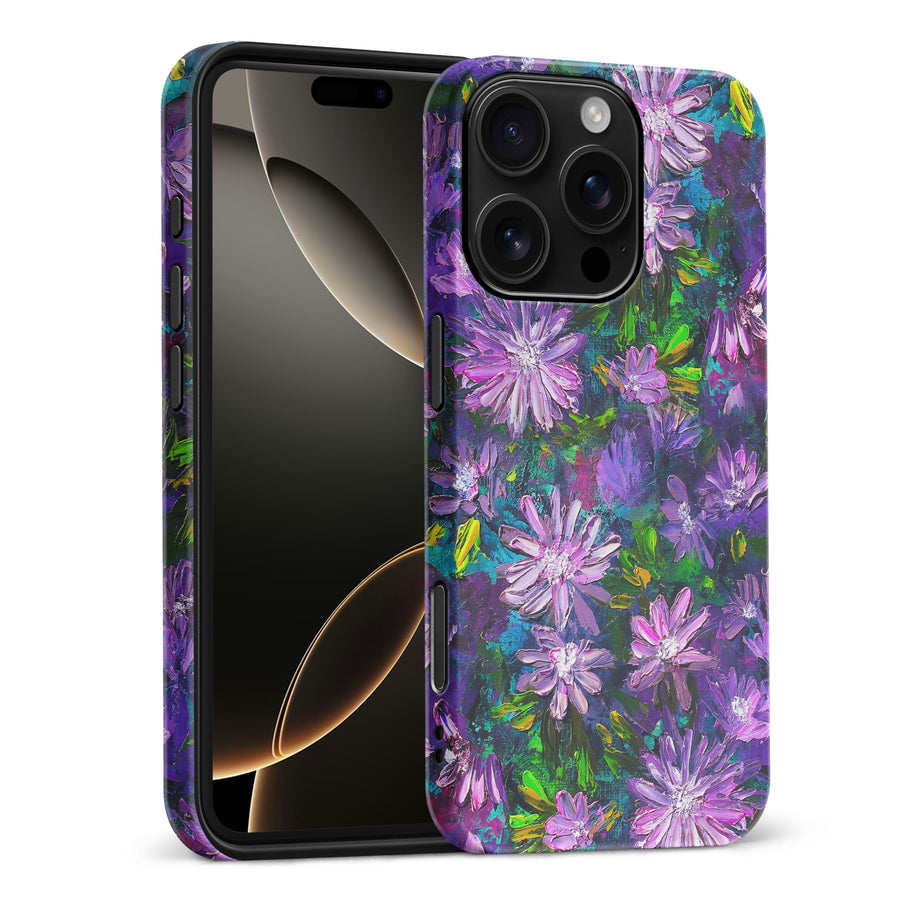 iPhone 16 Pro Max Kaleidoscope Painted Flowers Phone Case