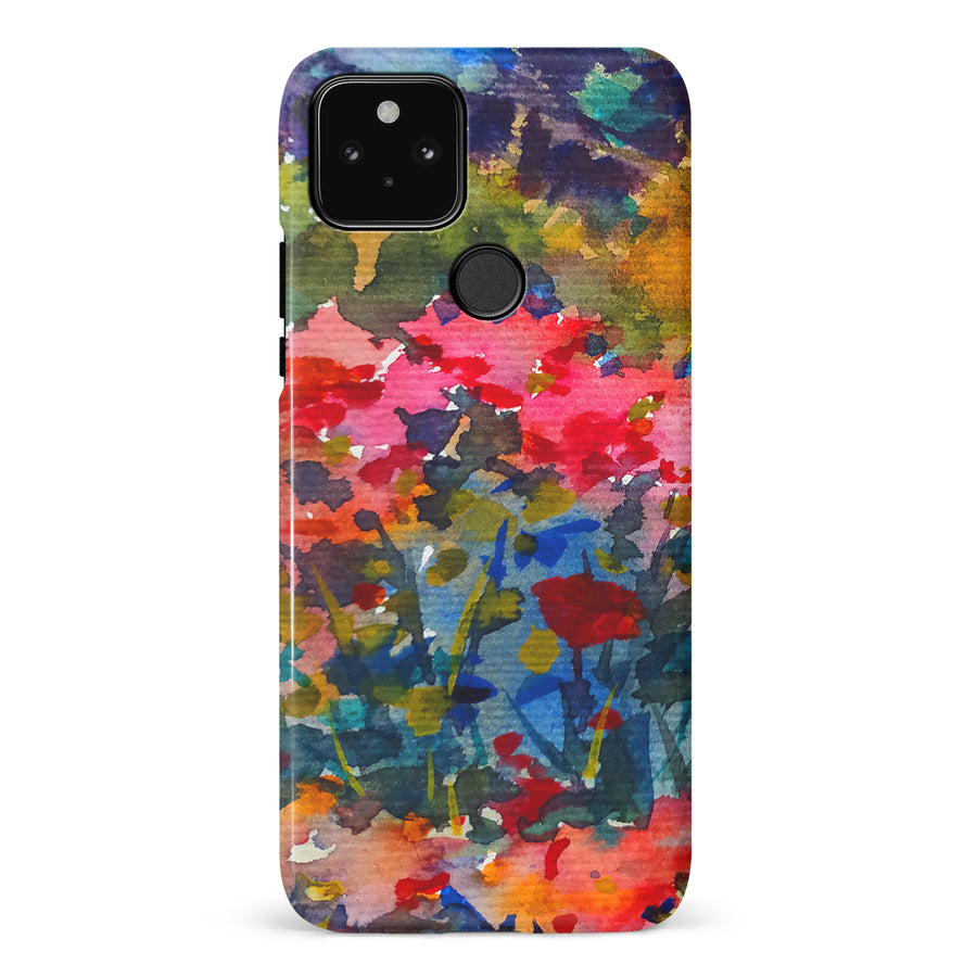 Google Pixel 5 Painted Wildflowers Phone Case