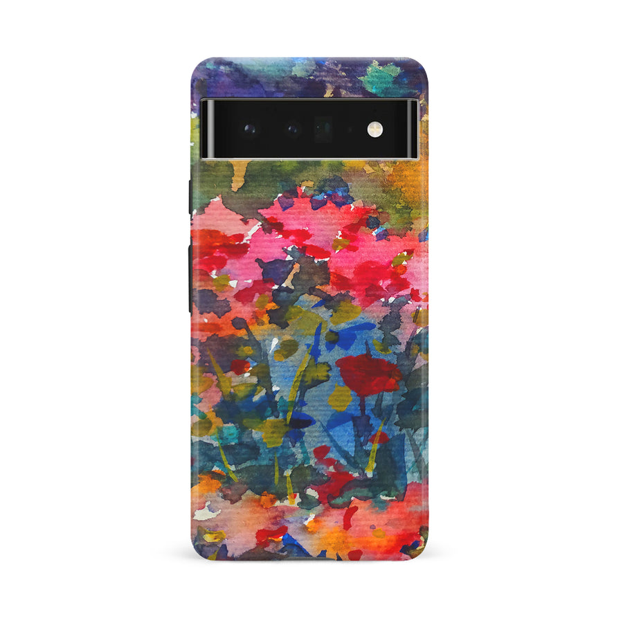 Google Pixel 6A Painted Wildflowers Phone Case