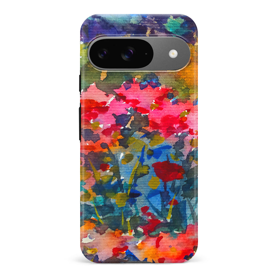 Google Pixel 9 Painted Wildflowers Phone Case