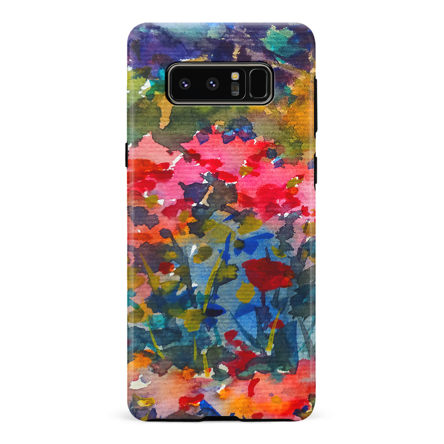 Samsung Galaxy Note 8 Painted Wildflowers Phone Case