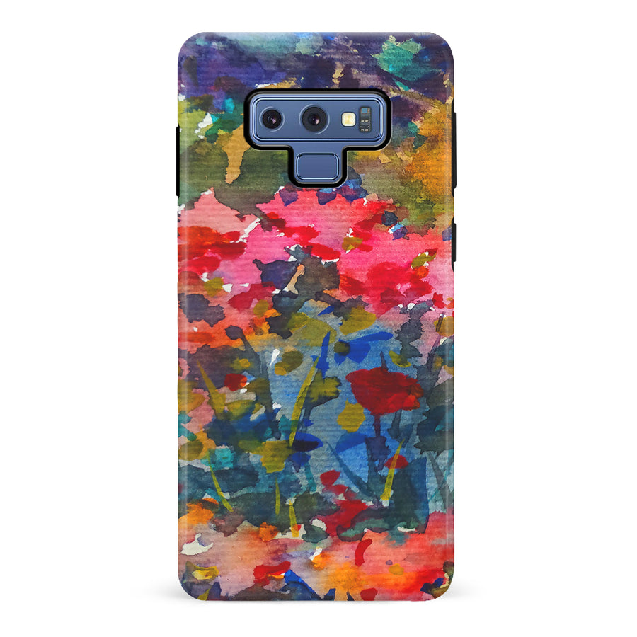 Samsung Galaxy Note 9 Painted Wildflowers Phone Case