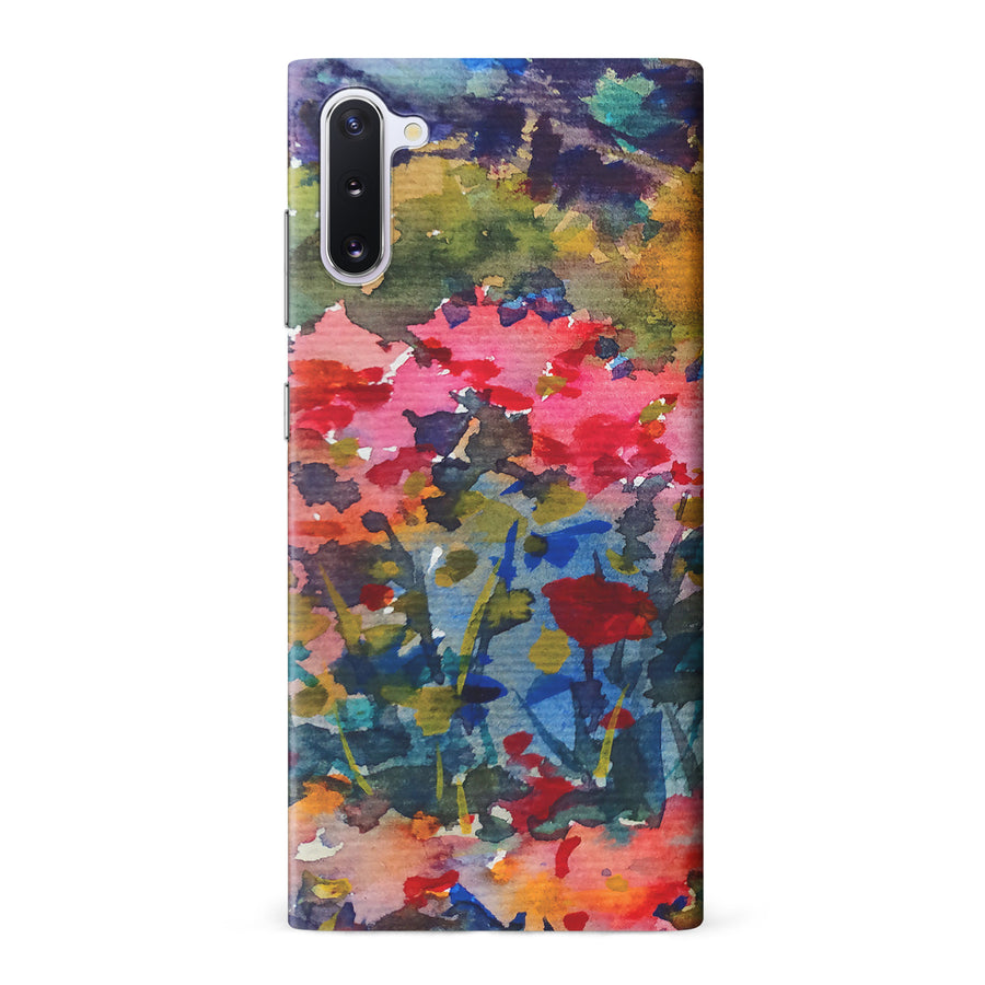 Samsung Galaxy Note 10 Painted Wildflowers Phone Case