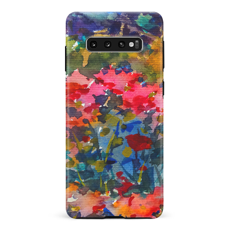 Samsung Galaxy S10 Plus Painted Wildflowers Phone Case