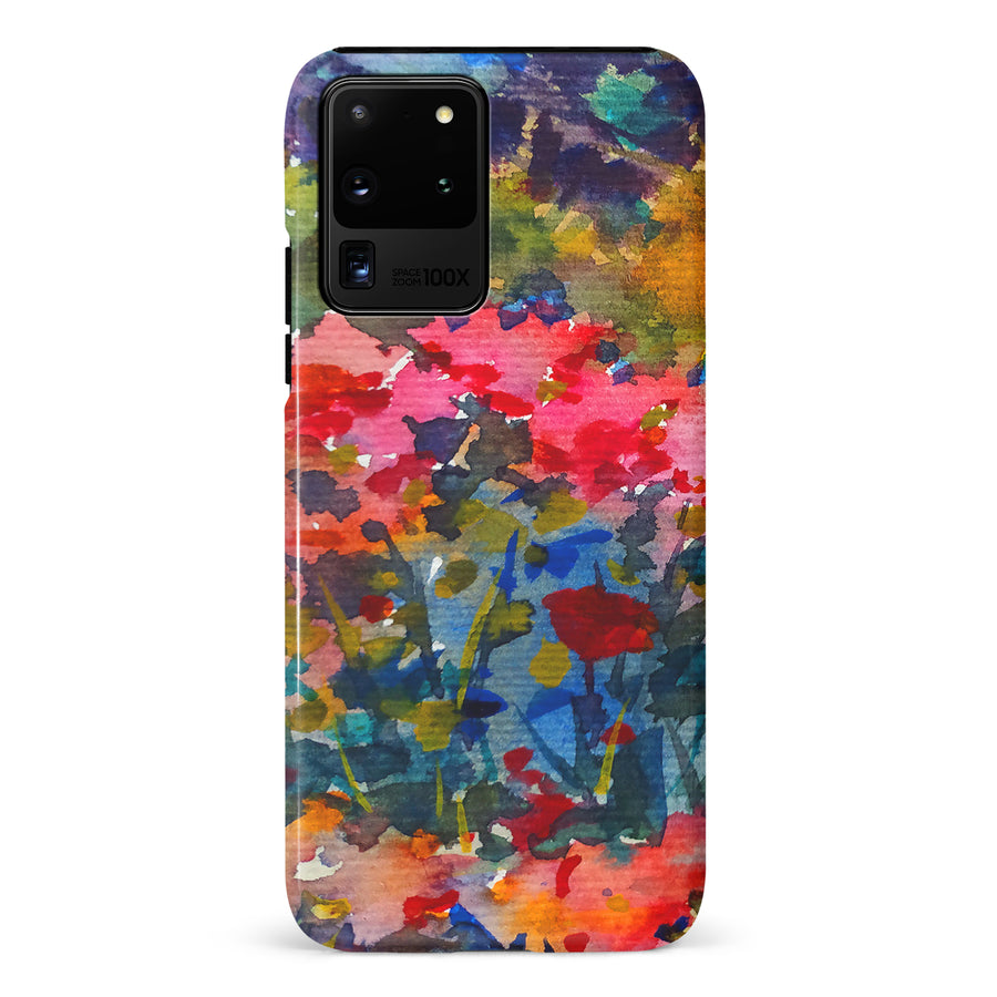 Samsung Galaxy S20 Ultra Painted Wildflowers Phone Case