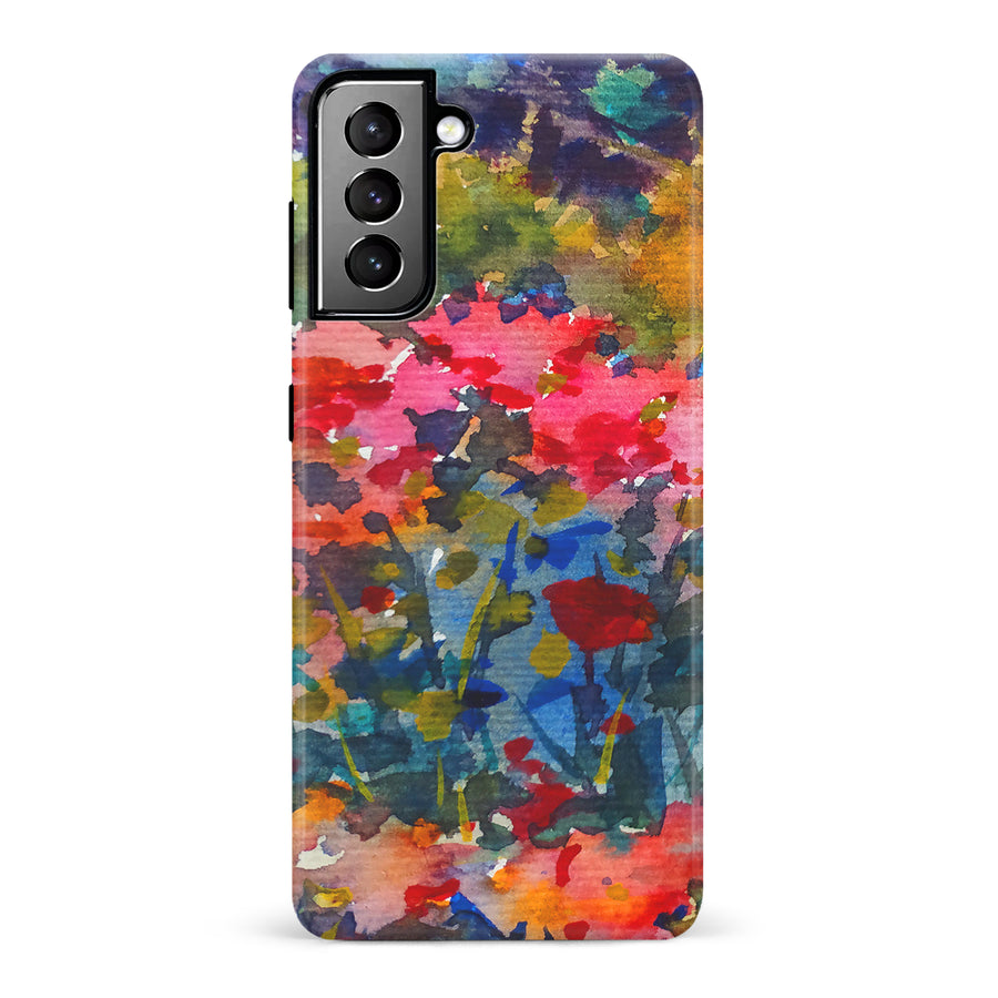 Samsung Galaxy S21 Plus Painted Wildflowers Phone Case