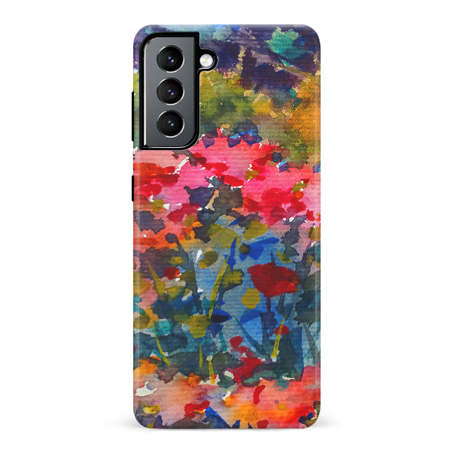 Samsung Galaxy S22 Painted Wildflowers Phone Case