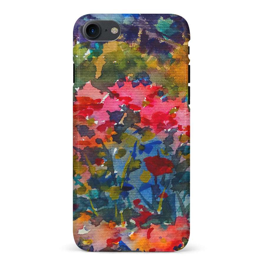 iPhone 7/8/SE Painted Wildflowers Phone Case