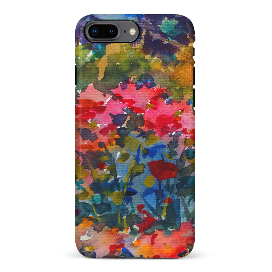 iPhone 8 Plus Painted Wildflowers Phone Case