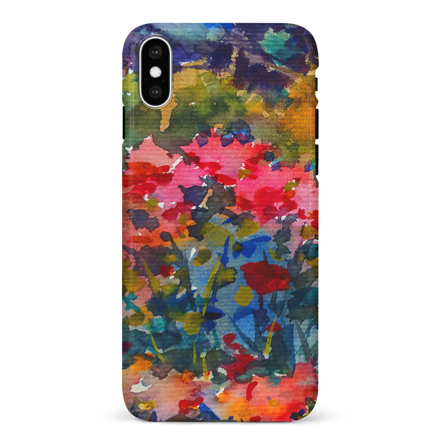 iPhone X/XS Painted Wildflowers Phone Case