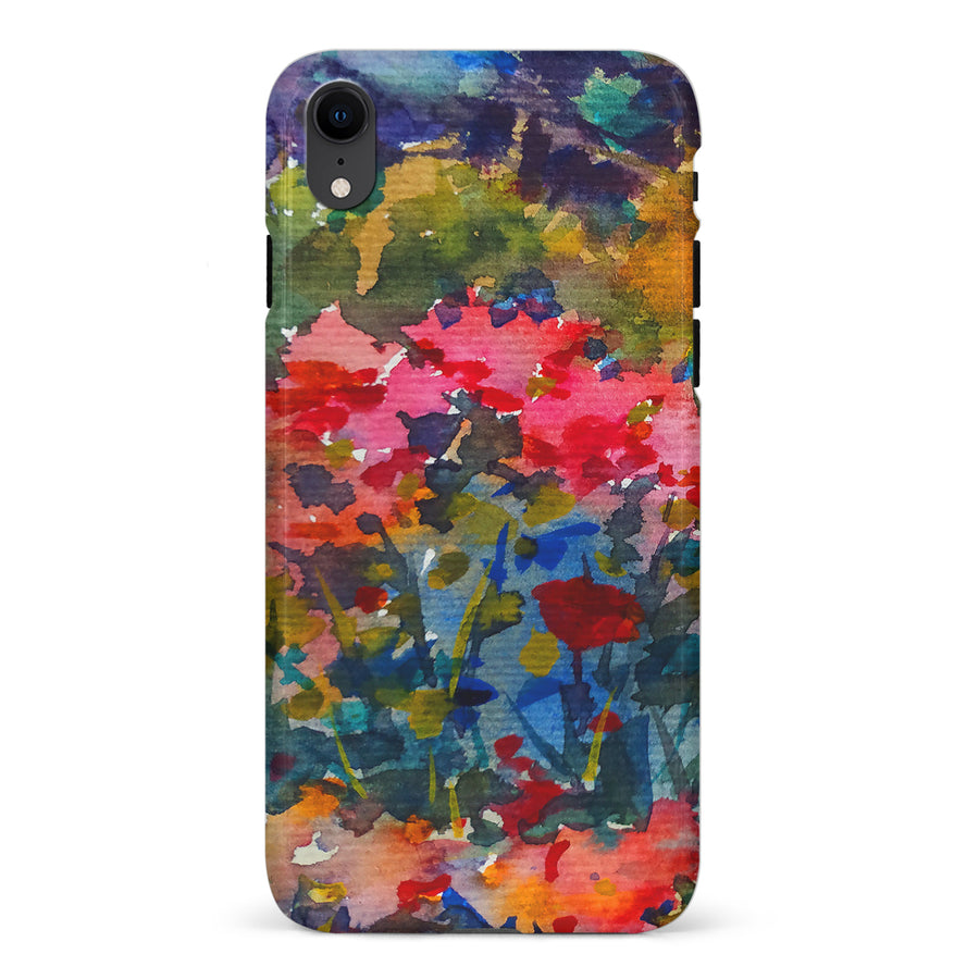 iPhone XR Painted Wildflowers Phone Case