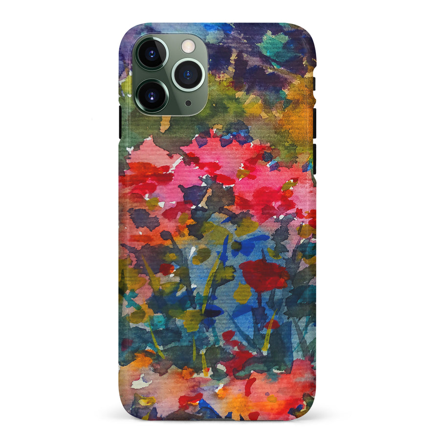 iPhone 11 Pro Painted Wildflowers Phone Case