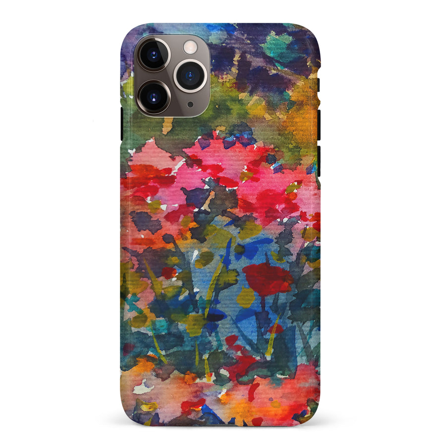 iPhone 11 Pro Max Painted Wildflowers Phone Case