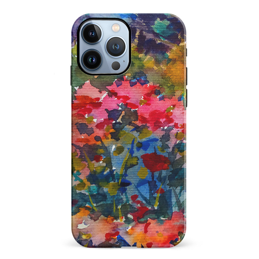 iPhone 12 Pro Painted Wildflowers Phone Case