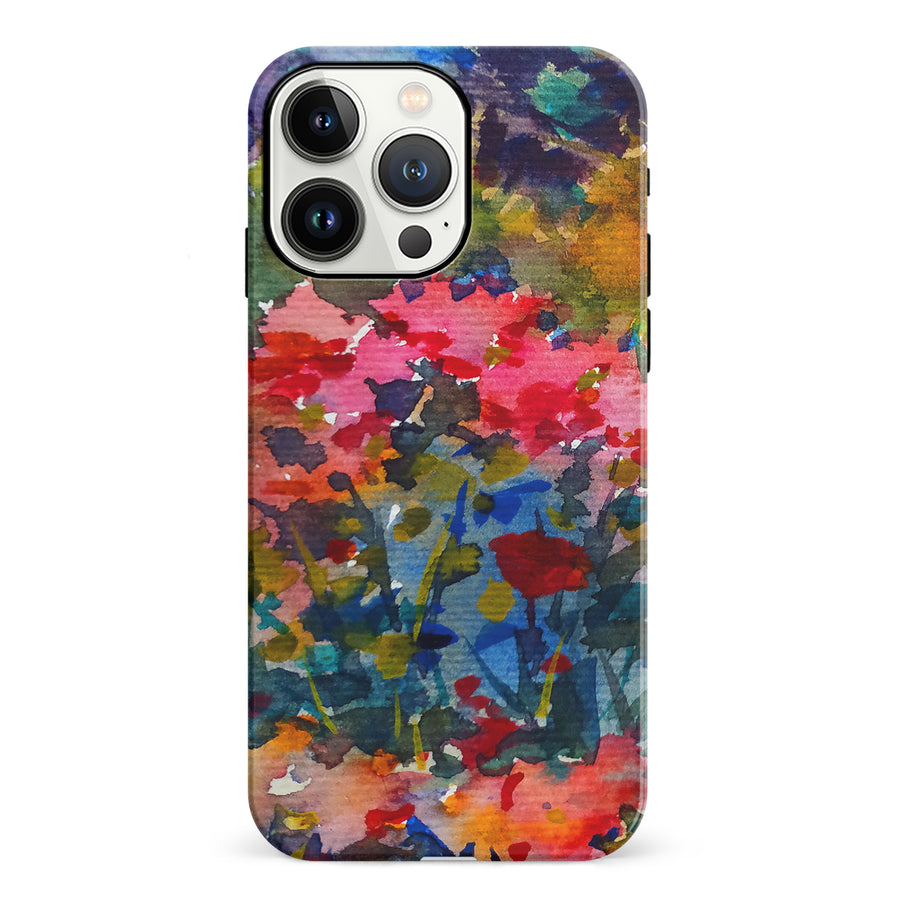 iPhone 13 Pro Painted Wildflowers Phone Case