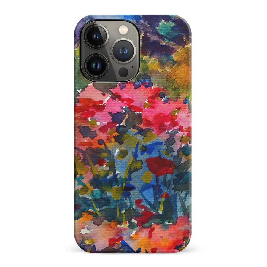 iPhone 14 Pro Painted Wildflowers Phone Case
