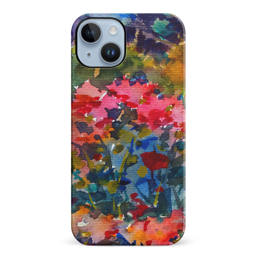 iPhone 14 Plus Painted Wildflowers Phone Case
