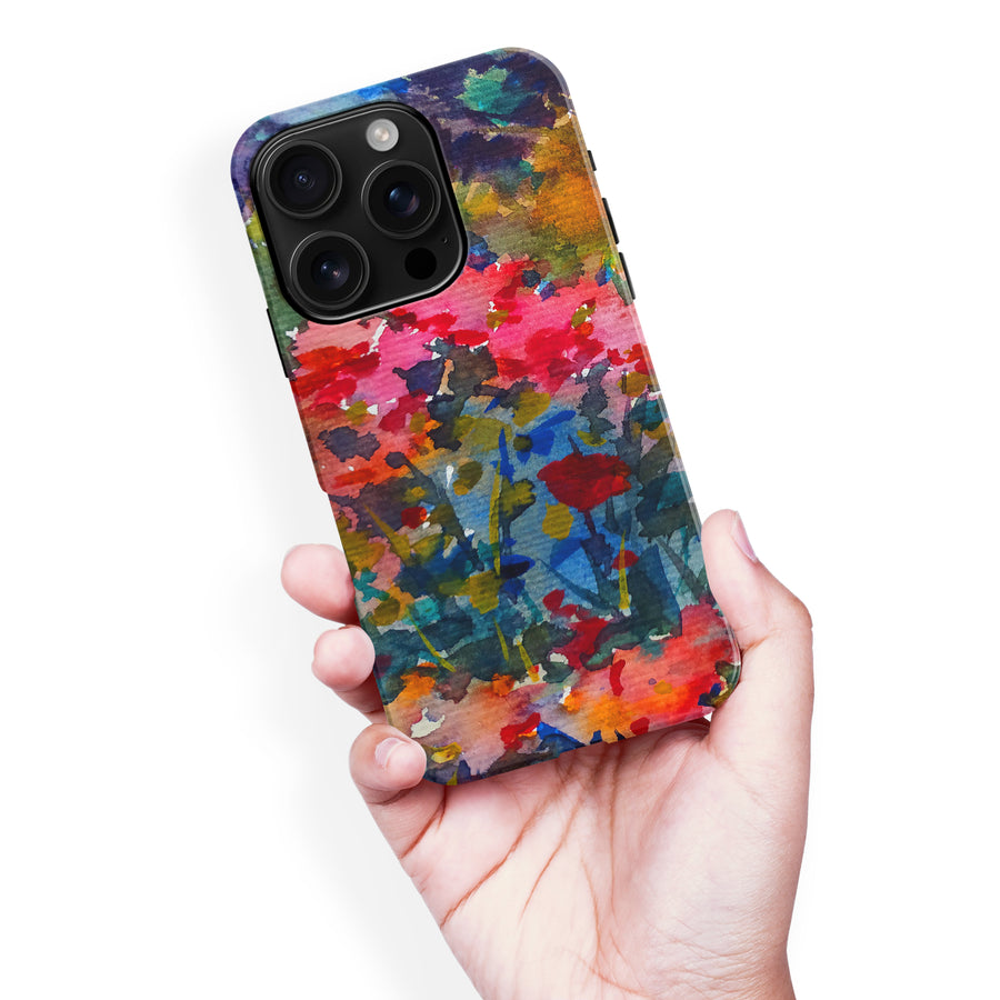 iPhone 16 Pro Max Painted Wildflowers Phone Case