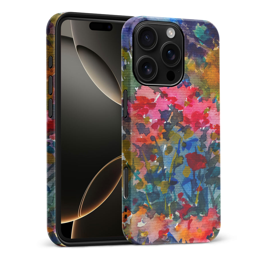 iPhone 16 Pro Max Painted Wildflowers Phone Case